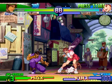 Street Fighter Alpha 3 (US) screen shot game playing